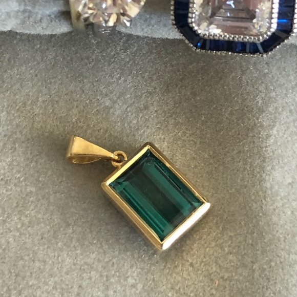 Blue Indicalite Tourmaline Drop - Picture 2 of 8